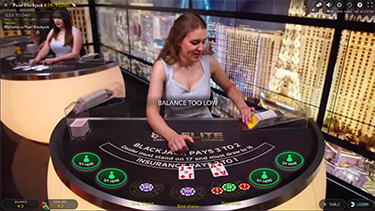 Live blackjack